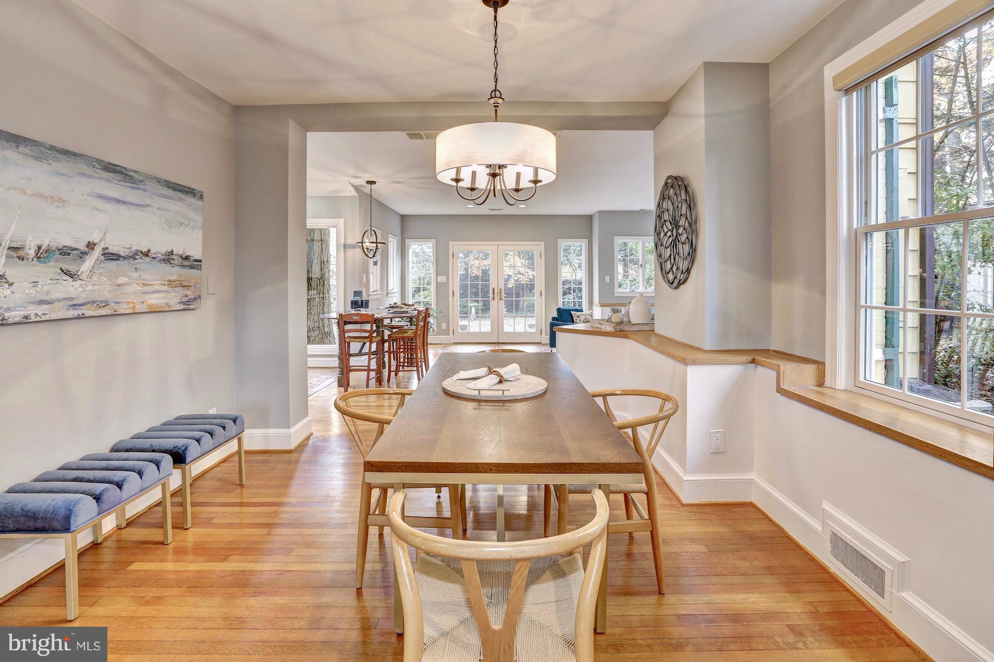 6613 32nd Street Northwest Washington, DC 20015 - Photo 14 of 47 Light pours in to this open concept main level