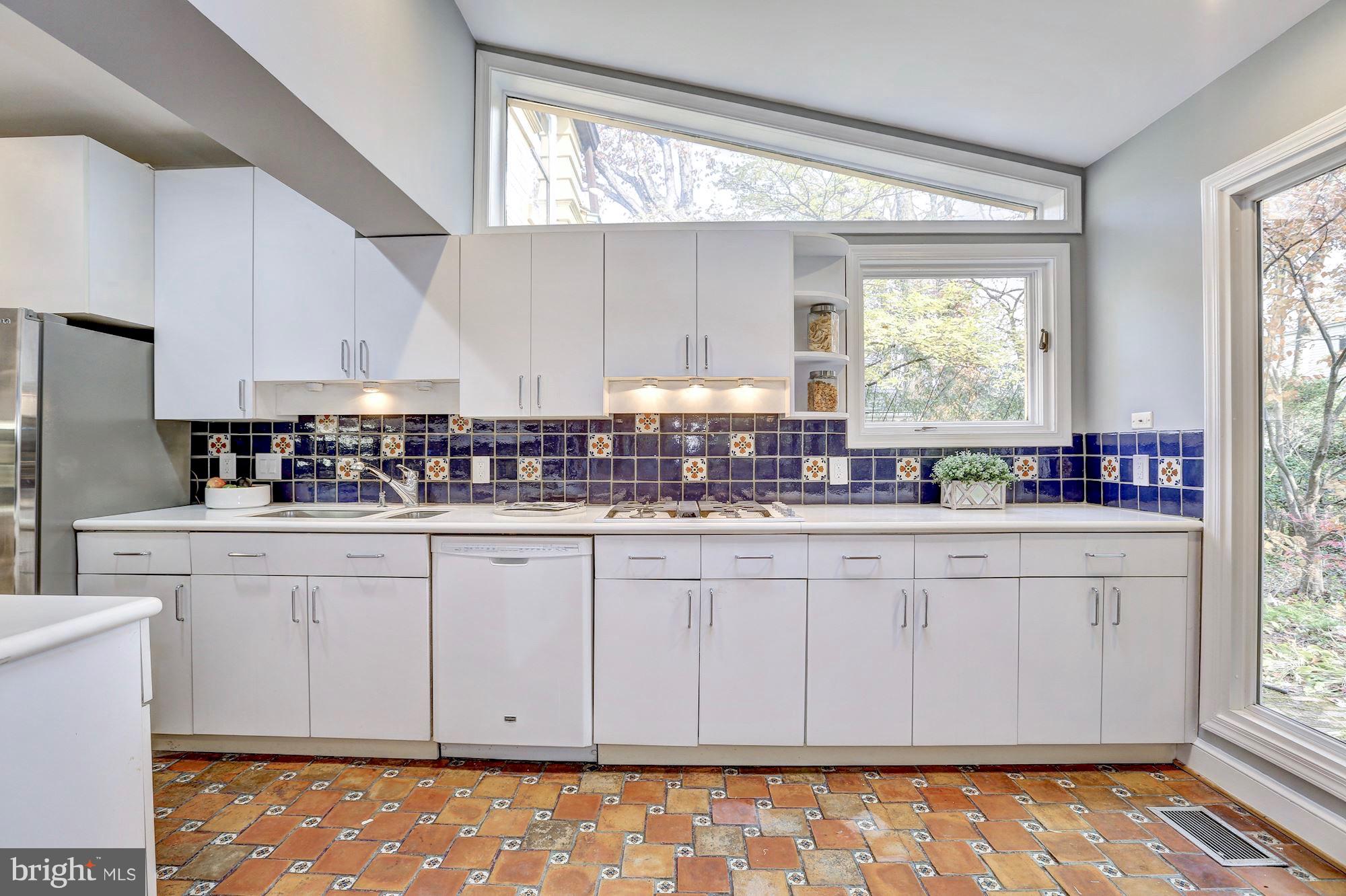 6613 32nd Street Northwest Washington, DC 20015 - Photo 18 of 47 Custom backsplash and flooring