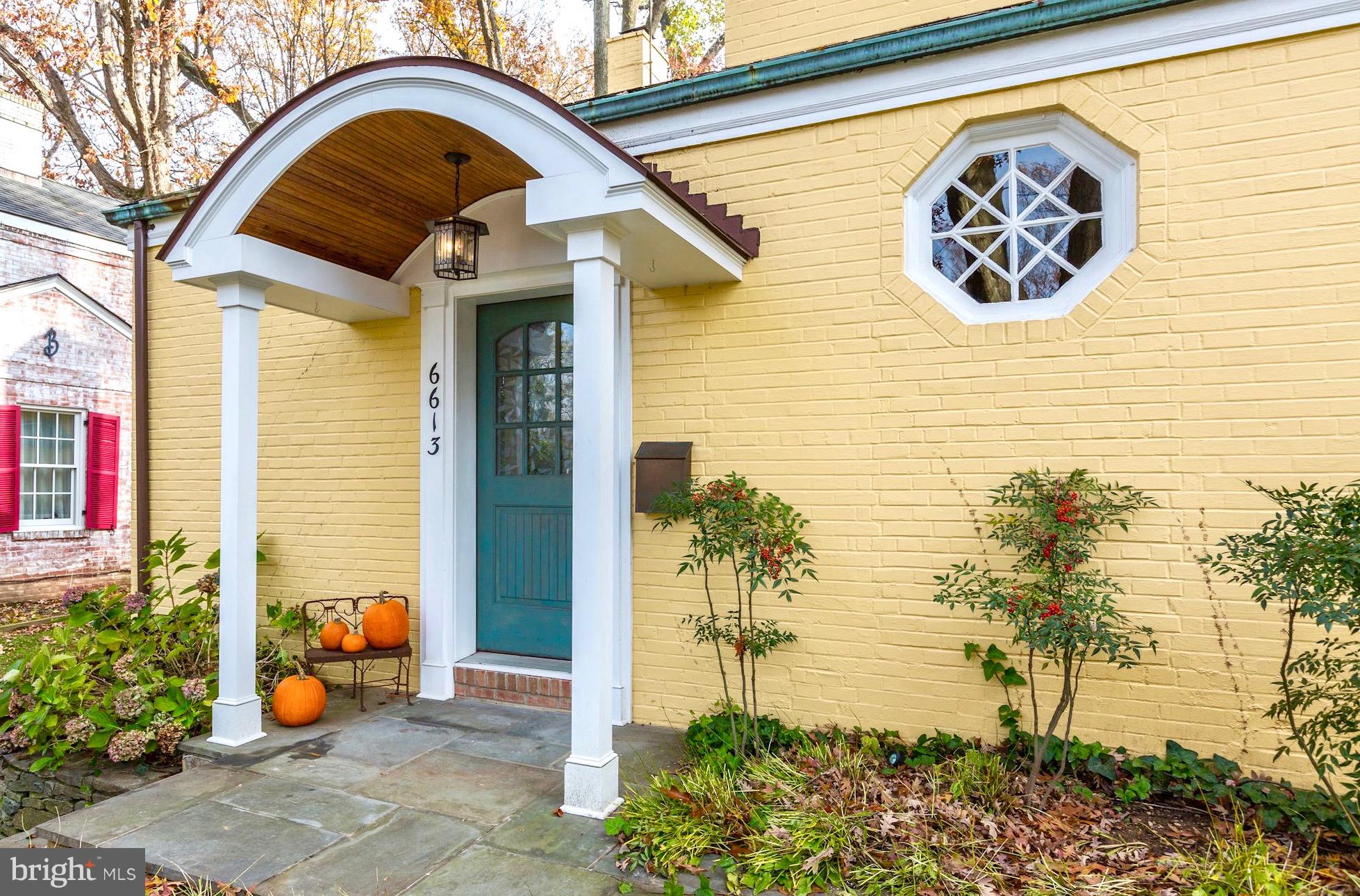 6613 32nd Street Northwest Washington, DC 20015 - Photo 3 of 47 Charming custom portico greets your guests.