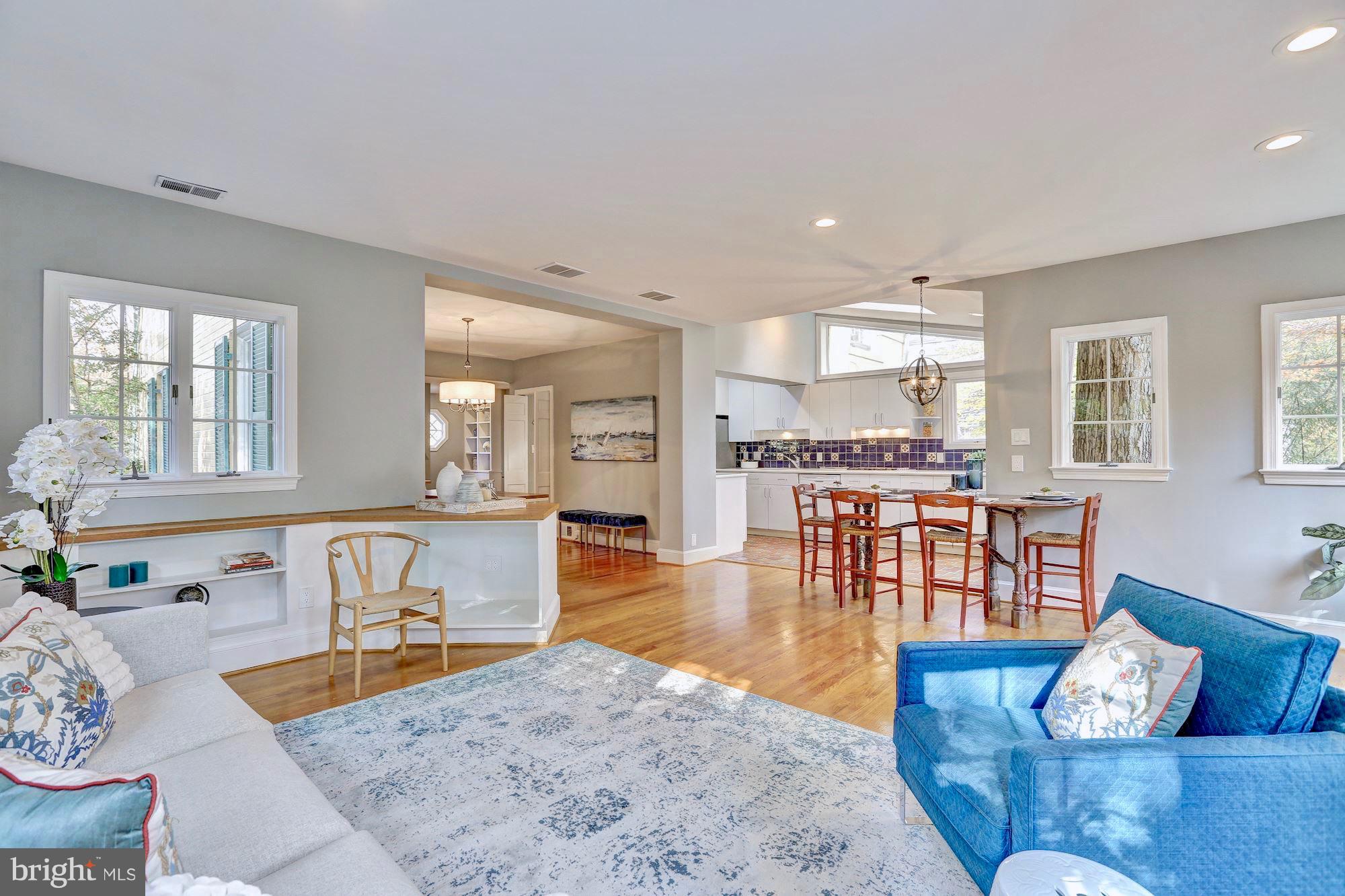 6613 32nd Street Northwest Washington, DC 20015 - Photo 21 of 47 Family room opens to the kitchen.