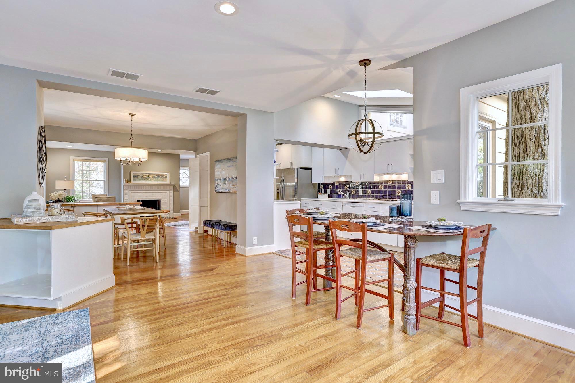 6613 32nd Street Northwest Washington, DC 20015 - Photo 22 of 47 Built-in granite table for casual dining