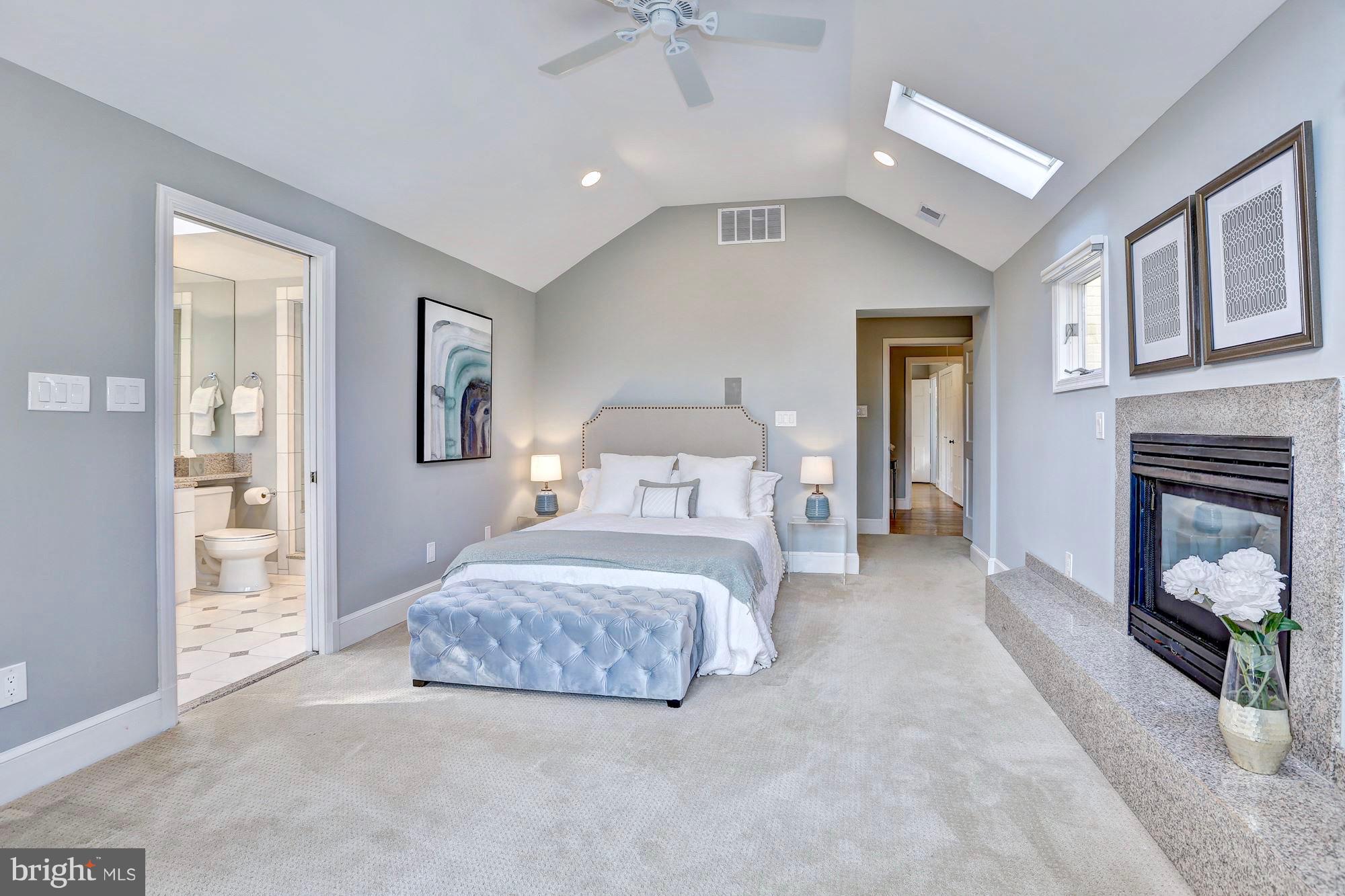 6613 32nd Street Northwest Washington, DC 20015 - Photo 33 of 47 Vaulted ceilings and skylights add an airy feel