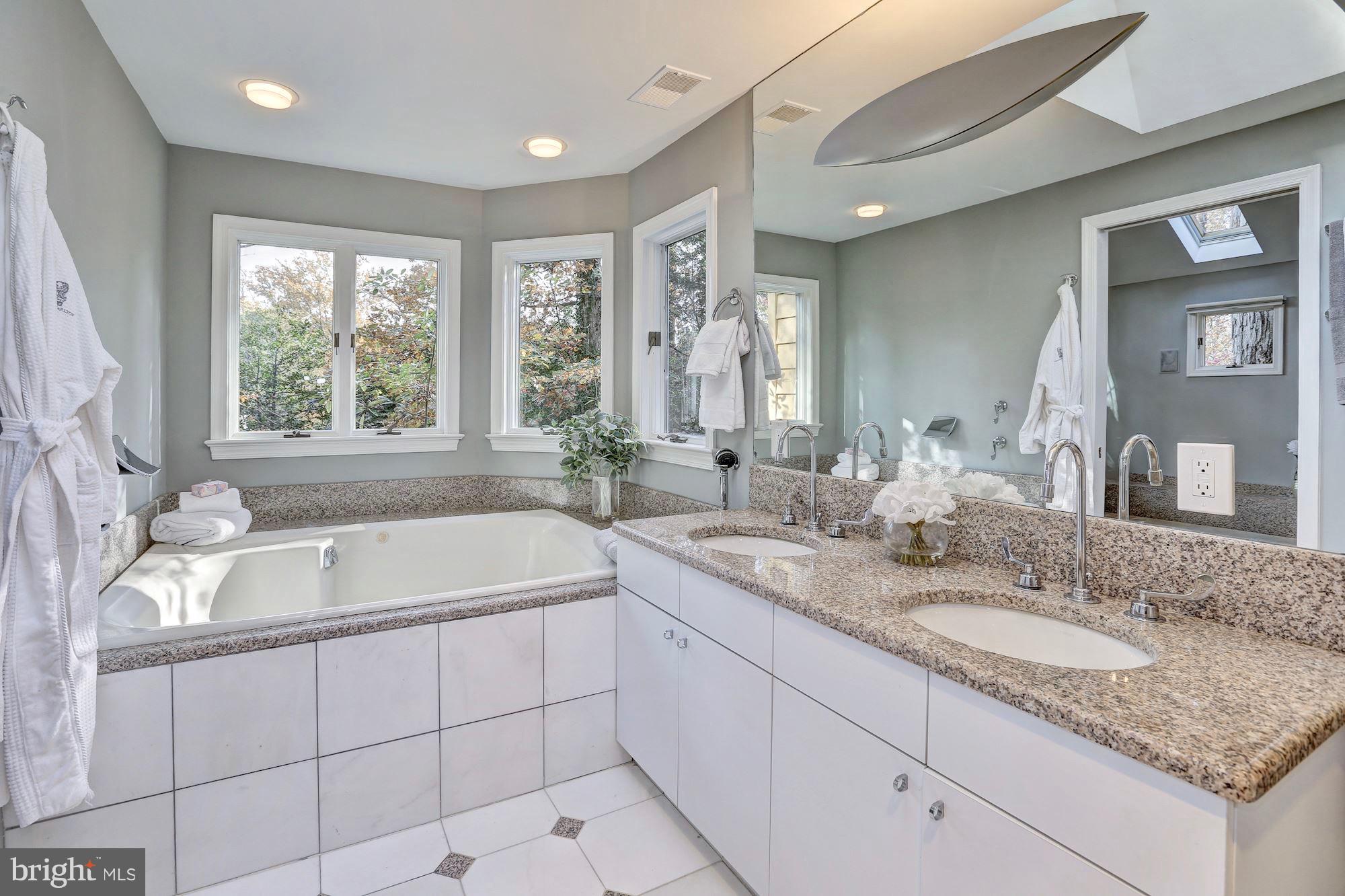 6613 32nd Street Northwest Washington, DC 20015 - Photo 36 of 47 Take a soak in the jetted tub among the treetops