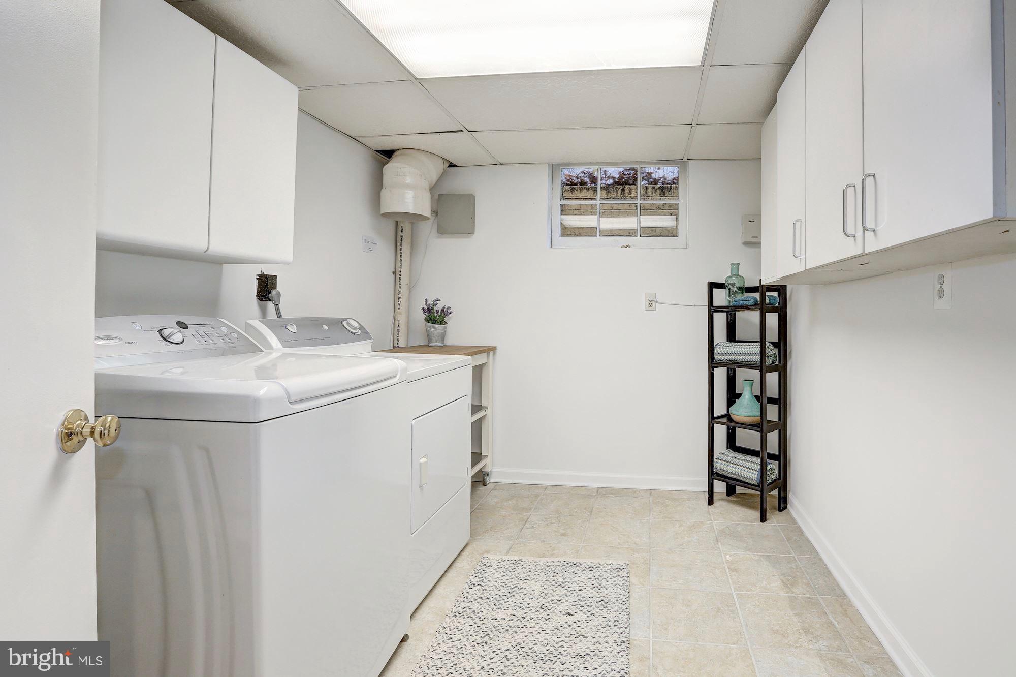 6613 32nd Street Northwest Washington, DC 20015 - Photo 41 of 47 Large and bright laundry room w/ storage