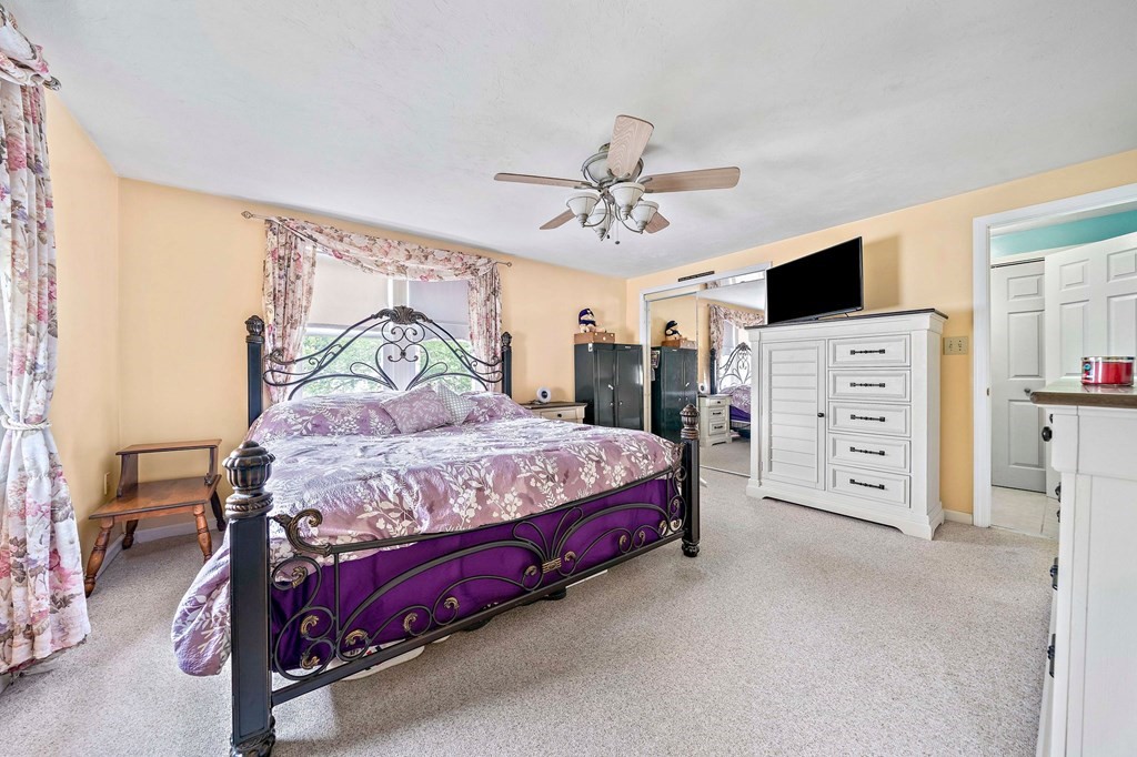 21 Alder Road Holbrook, MA 02343 - Photo 19 of 23 a bedroom with a large bed and a tv on the dresser
