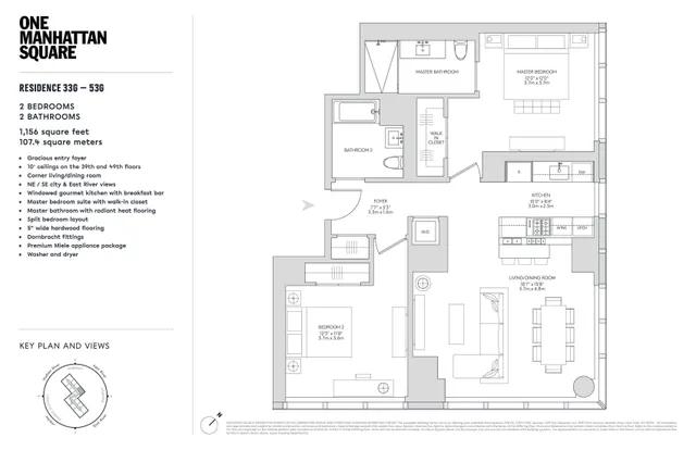 $2,558,000 | 252 South Street, Unit 40G | Two Bridges