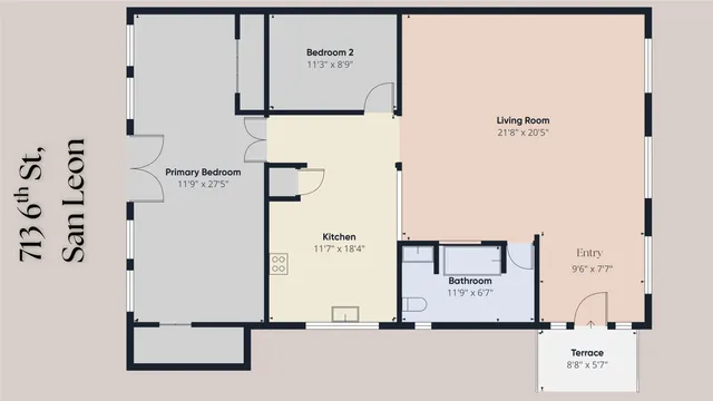 a view of a field of grass and trees