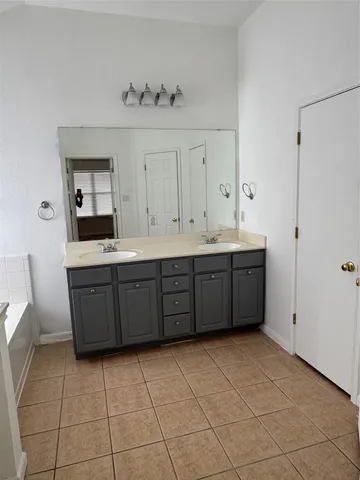 a view of yard with a swimming pool