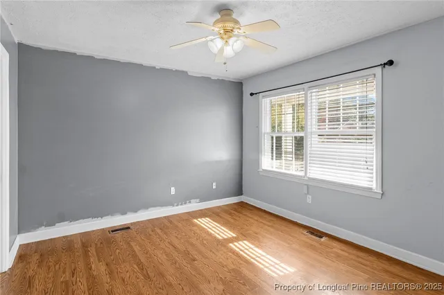 a view of a room with a window