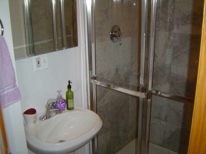 1915 West Huron Street, Unit 2 Chicago, IL 60622 - Photo 4 of 23 a bathroom with a sink and a mirror