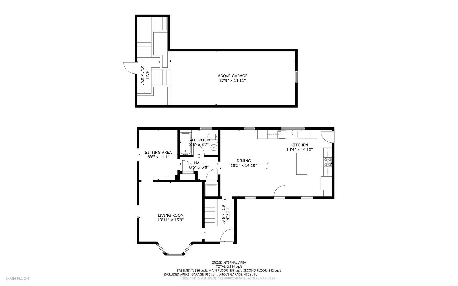 122 Clark Road Unity, ME 04988 - Photo 29 of 34 First level plan