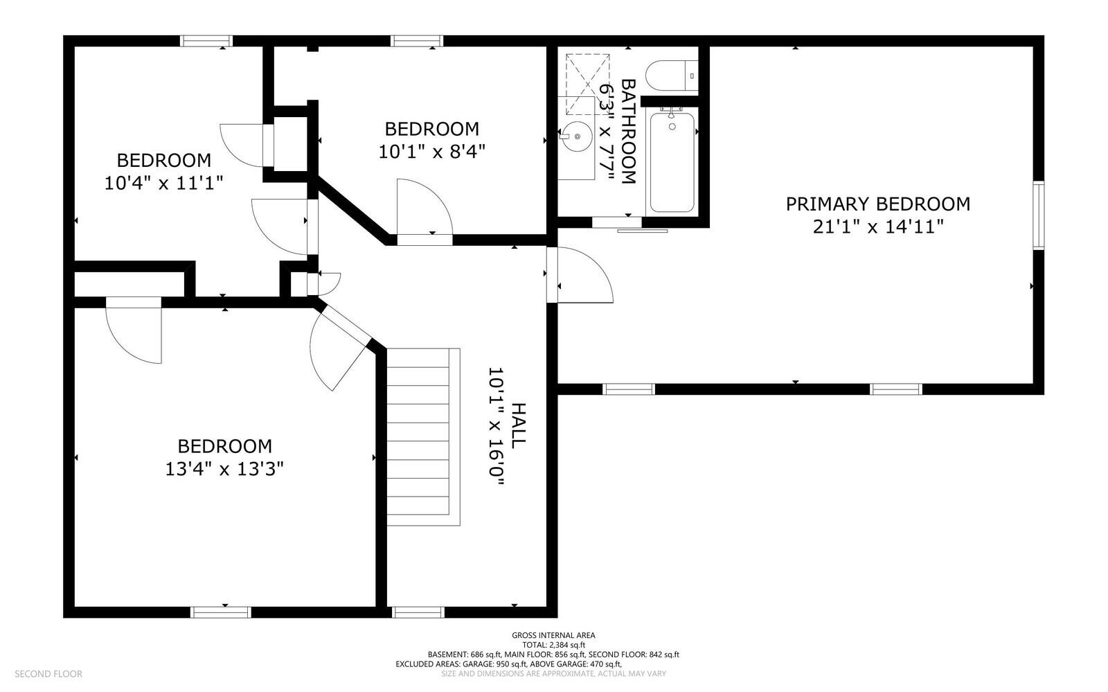 122 Clark Road Unity, ME 04988 - Photo 30 of 34 Second level plan