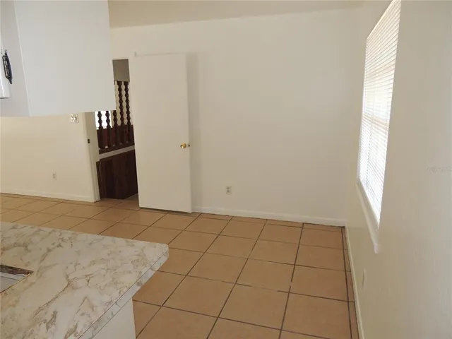 a view of a hallway with a closet