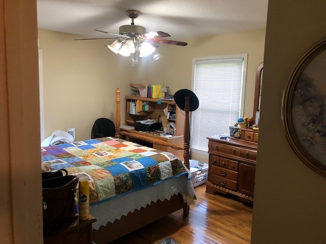 2441 Rally Hill Road Columbia, TN 38401 - Photo 13 of 14 a bedroom with a bed and a chandelier