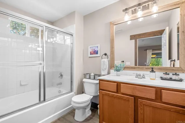 a hallway with washer and dryer