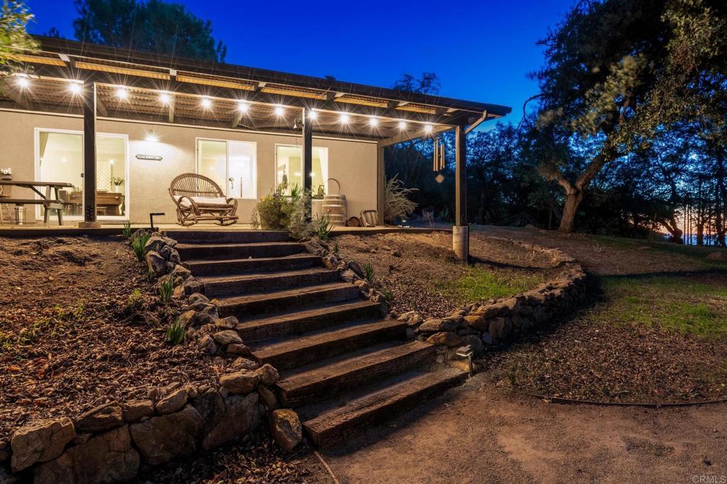 25258 Black Canyon Road Santa Ysabel, CA 92070 - Photo 40 of 71 a view of a backyard with sitting area