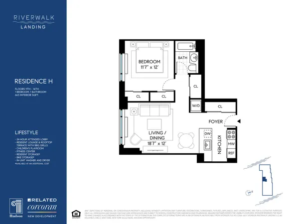 $835,000 | 425 Main Street, Unit 14H | Roosevelt Island