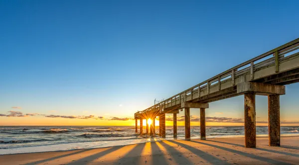 a view of an ocean with beach