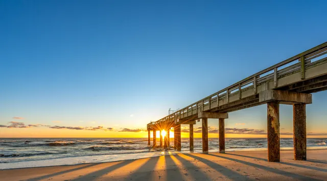 a view of an ocean with beach