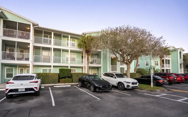 a car parked in front of a house