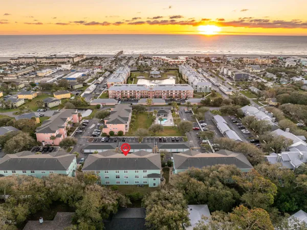 a view of an ocean and beach