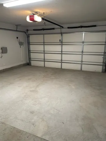 a view of a garage