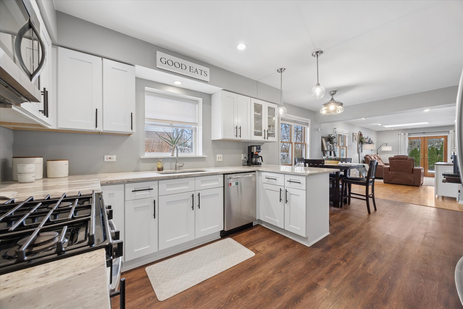 309 Clinton Avenue Elmhurst, IL 60126 - Photo 14 of 33 a kitchen with a sink stainless steel appliances and cabinets