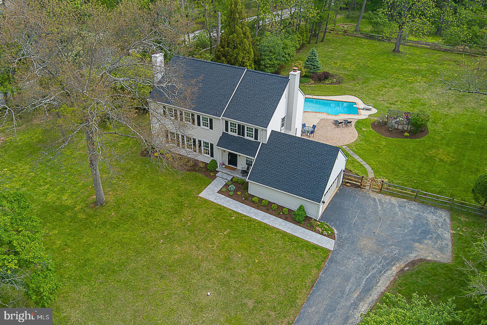 495 Church Road Devon, PA 19333 - Photo 1 of 1 an aerial view of residential house with outdoor space and trees