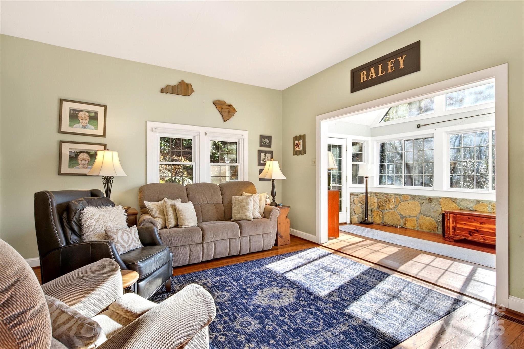 308 Texas Road Montreat, NC 28711 - Photo 11 of 48 a living room with furniture and a large window