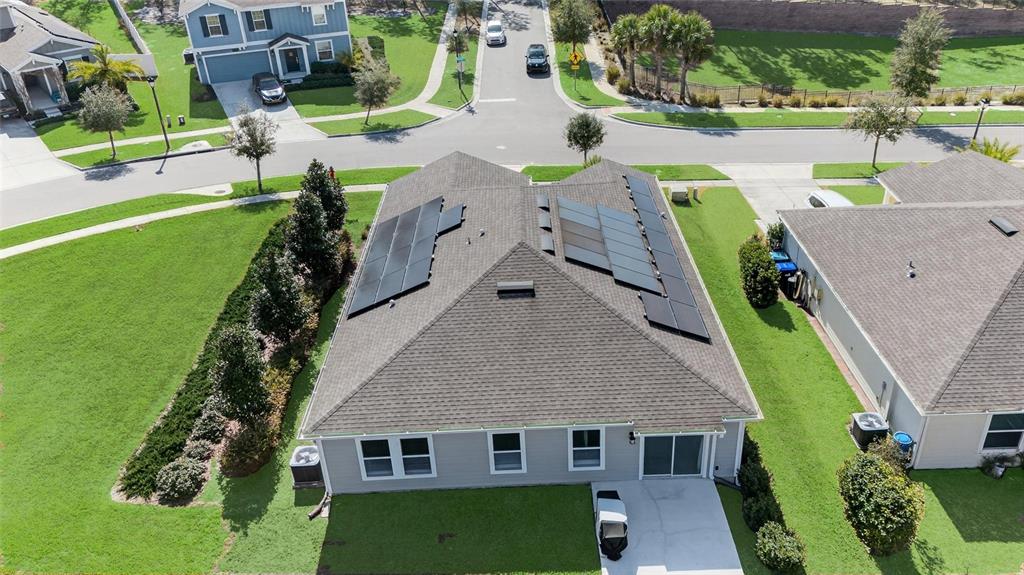 4773 Magnetite Loop Mount Dora, FL 32757 - Photo 29 of 36 an aerial view of a house with garden space and street view