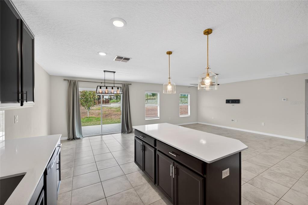 4773 Magnetite Loop Mount Dora, FL 32757 - Photo 3 of 36 a large kitchen with stainless steel appliances granite countertop a sink a stove and a wooden floors