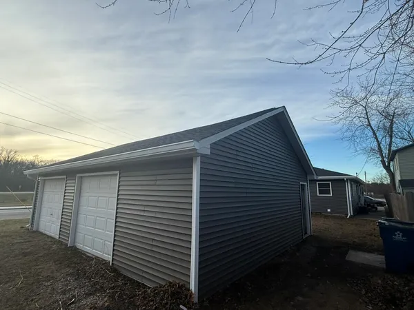 a backyard of a house