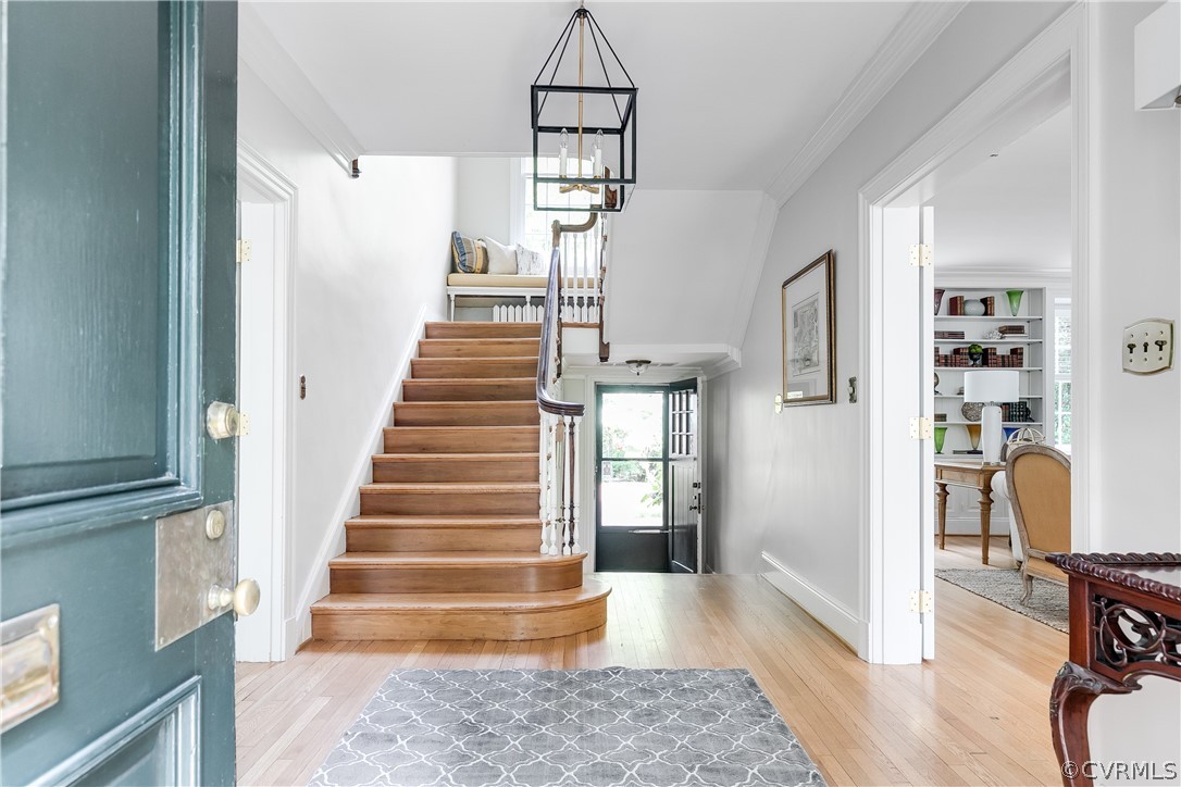 207 Nottingham Road Richmond, VA 23221 - Photo 3 of 49 a view of entryway and hall with wooden floor
