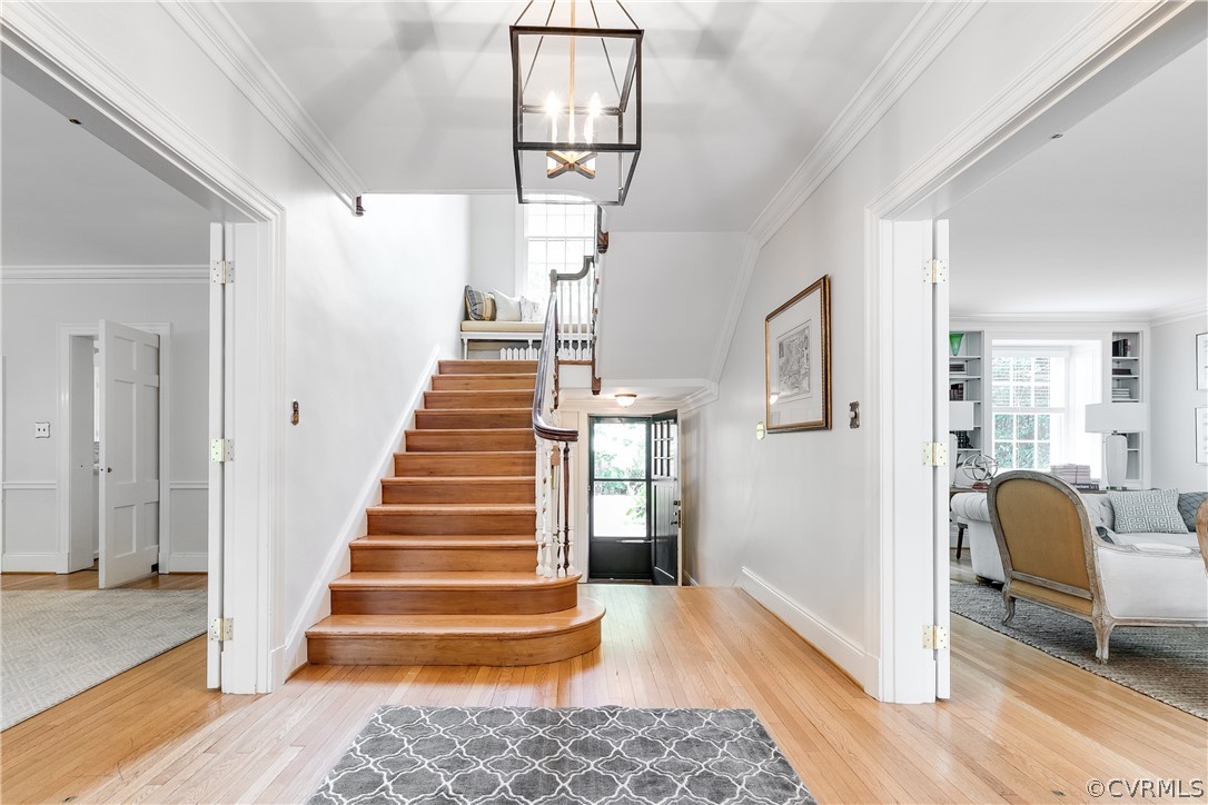 207 Nottingham Road Richmond, VA 23221 - Photo 4 of 49 a view of entryway and hall with wooden floor