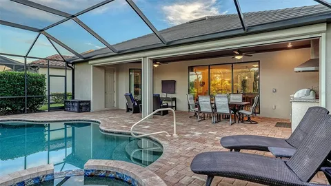 a view of an entryway with a lot of windows