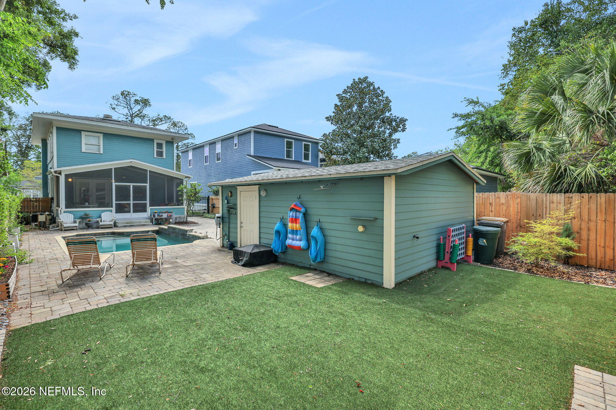 2837 Post Street Jacksonville, FL 32205 - Photo 59 of 70 a view of a house with a yard and sitting area
