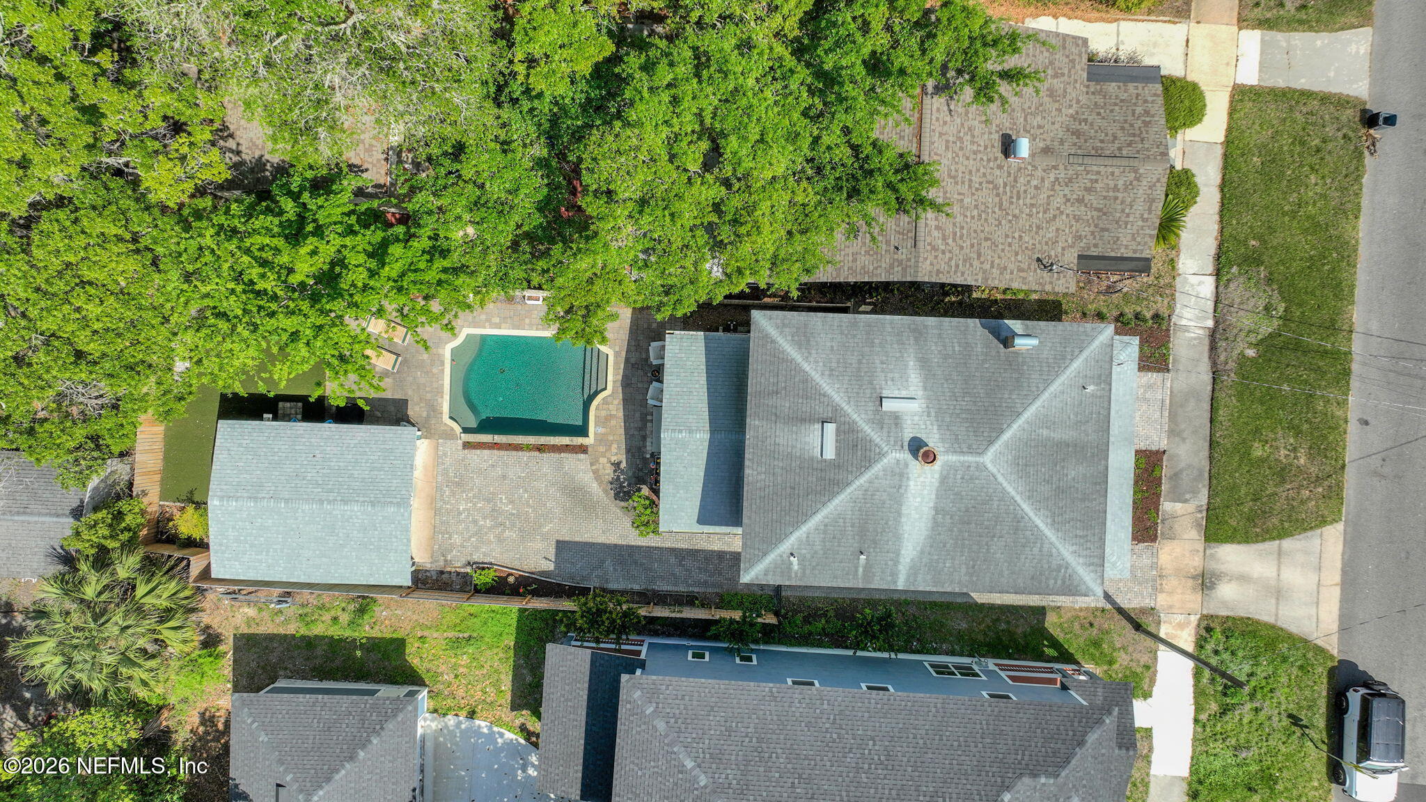 2837 Post Street Jacksonville, FL 32205 - Photo 62 of 70 an aerial view of a house with a yard