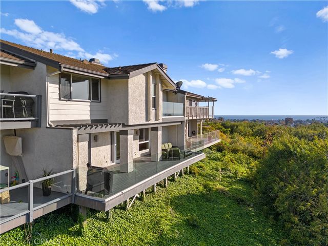 a balcony with an ocean view