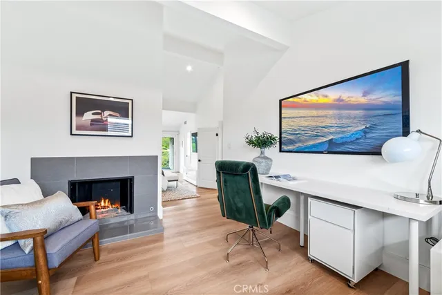 a view of city from balcony with outdoor seating