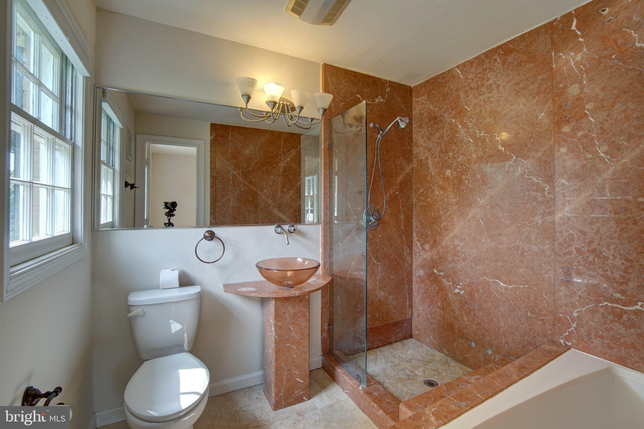 900 Walker Road Great Falls, VA 22066 - Photo 23 of 52 Elegant marble-clad bathroom retreat.