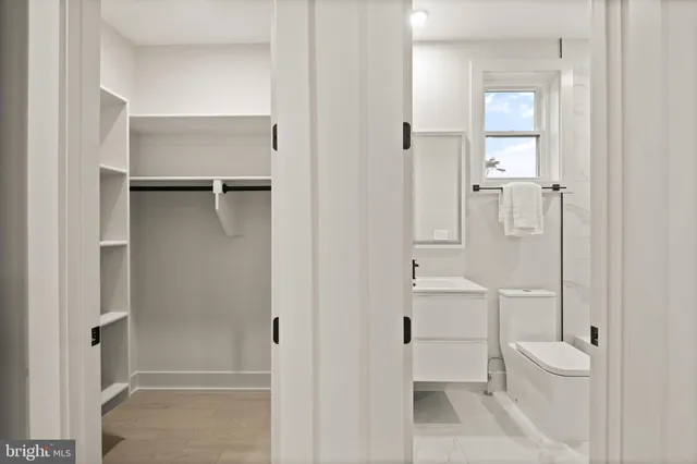 a workspace with furniture and a window