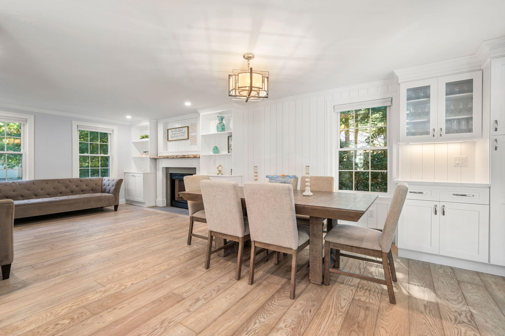 41 Old Fields Road Sandwich, MA 02563 - Photo 13 of 47 a view of a dining room with furniture window and wooden floor