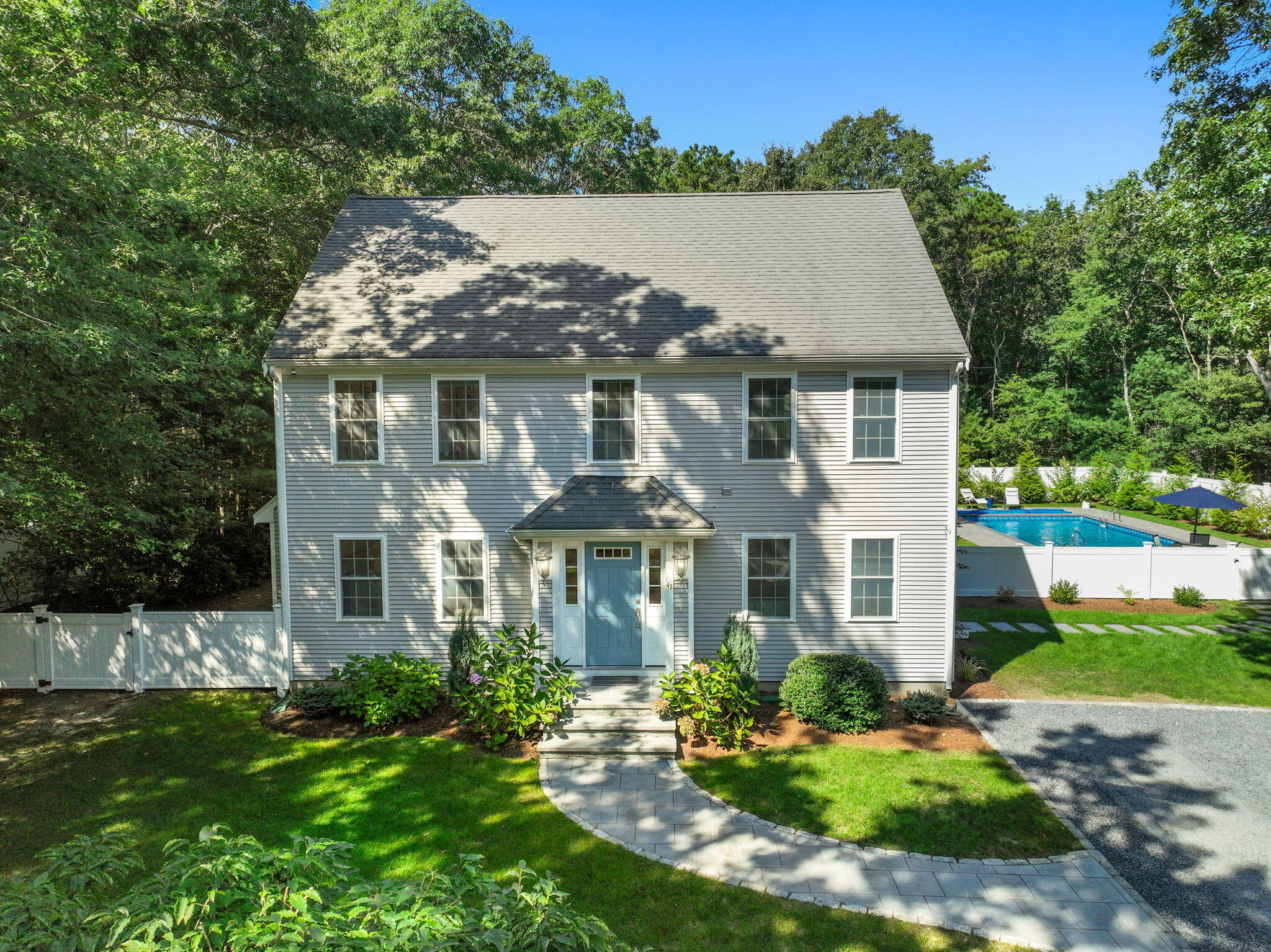 41 Old Fields Road Sandwich, MA 02563 - Photo 2 of 47 front view of a house with a yard
