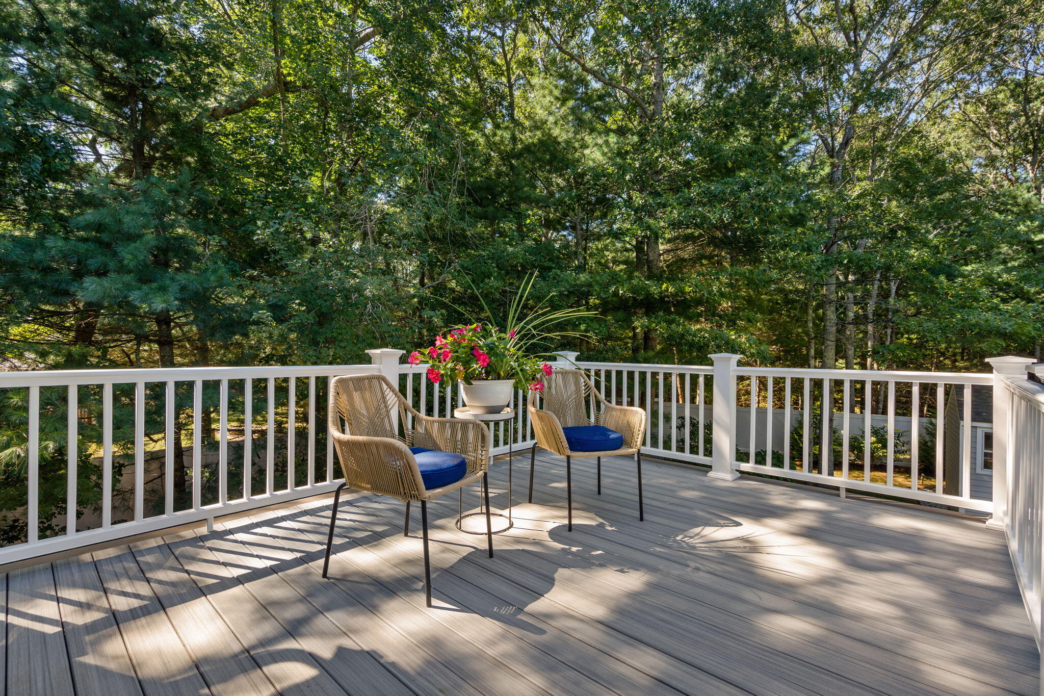 41 Old Fields Road Sandwich, MA 02563 - Photo 27 of 47 a view of balcony with wooden floor and outdoor seating