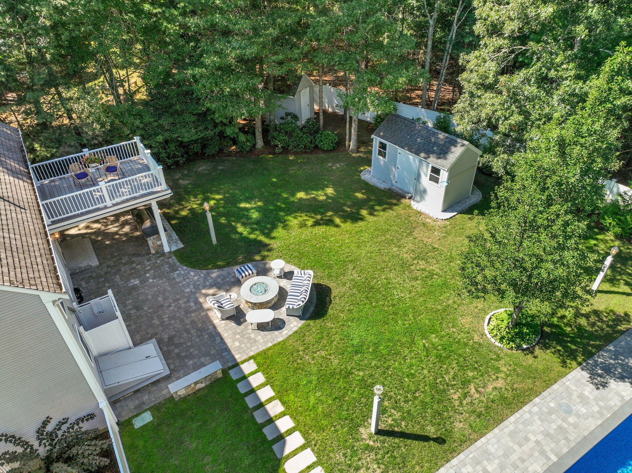 41 Old Fields Road Sandwich, MA 02563 - Photo 30 of 47 an aerial view of a house with garden space and street view