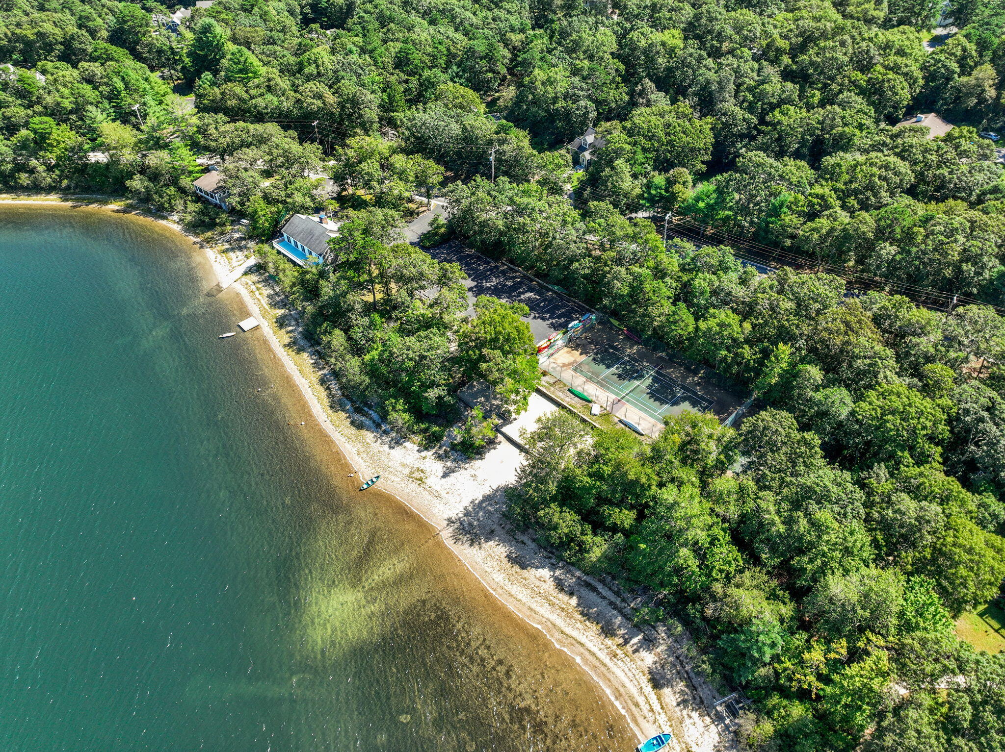 41 Old Fields Road Sandwich, MA 02563 - Photo 46 of 47 a view of a lake with a yard