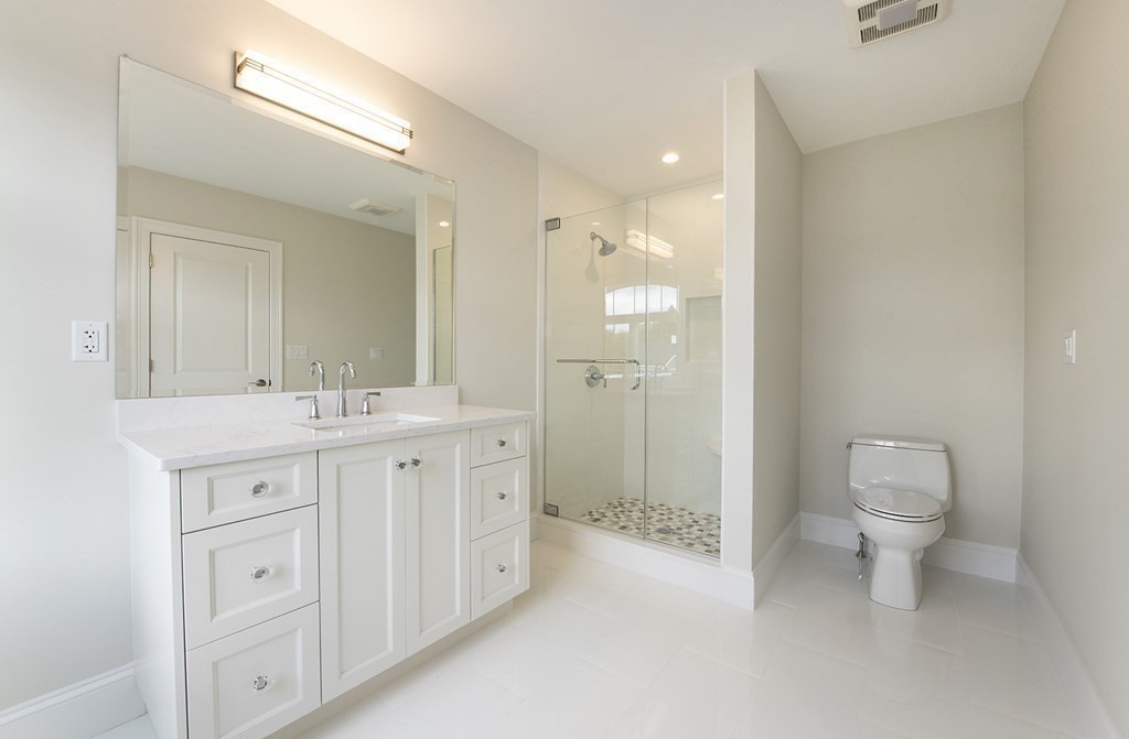 10 Trevino Circle Andover, MA 01810 - Photo 25 of 33 a spacious bathroom with a toilet a sink a mirror and a shower