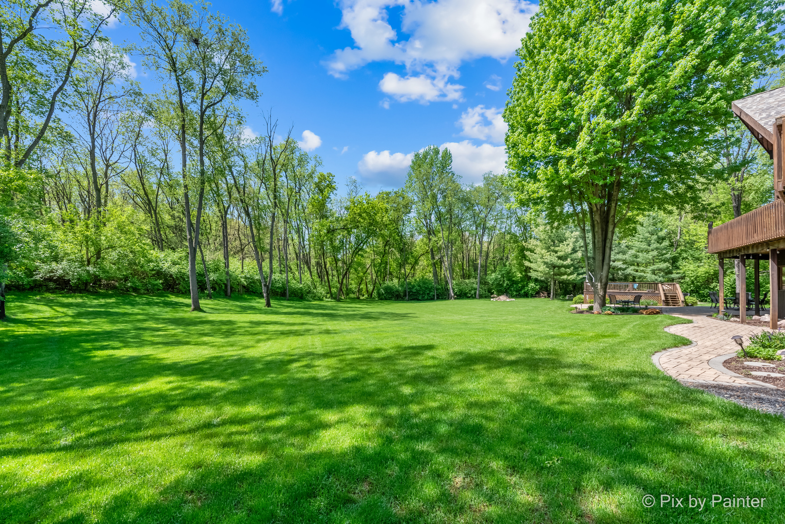 3804 Ridge Road Spring Grove, IL 60081 - Photo 39 of 55 a view of a backyard with garden