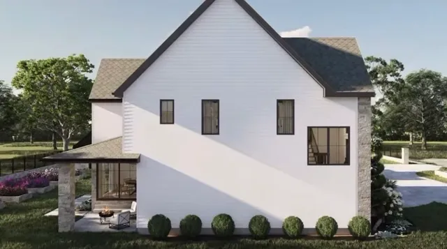 a view of outdoor space yard and porch