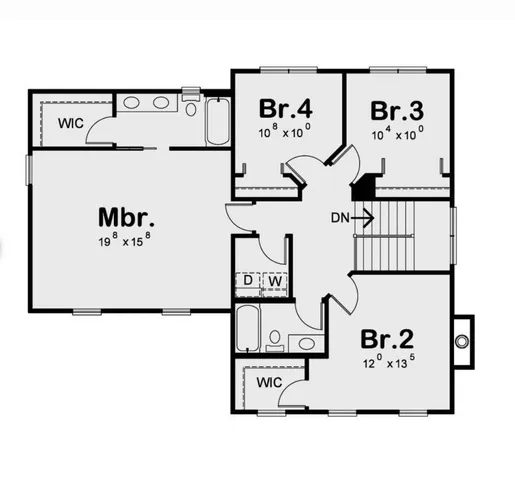 a picture of a kitchen with a white wall and a white refrigerator